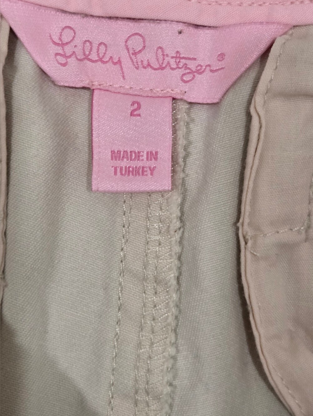 Lily Pulitzer Size 2 Tan Mid Rise Cropped Khaki Pants - Picture 5 of 8